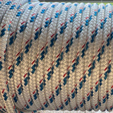 New England Ropes Sta-set 5/16 white blue fleck - Part Number:  2113.10.600 available at Harvey Cedars Marina