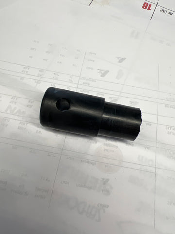 Tiller xbar End cap - Drilled