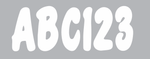 Registration Numbers boat kit-White : 3"