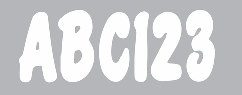 Registration Numbers boat kit-White : 3"