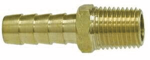 Hose Barb-brass : 5/16x1/4"