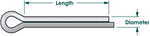 Cotter Pin SS  1/16 x1 10 pack