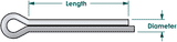 Cotter Pin SS  1/16 x1 10 pack