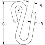Ronstan Ronstan S Hook - Part Number: 38900030 available at Harvey Cedars Marina