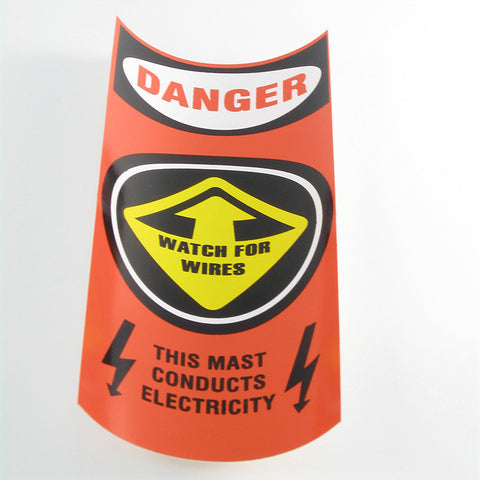 Decal- Mast Caution